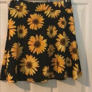 Sunflower skater skirt